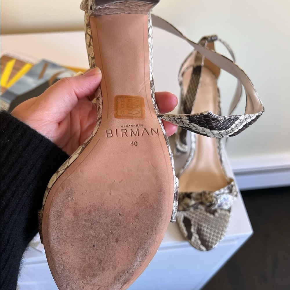 Alexandre Birman Python Clarita Sandals - image 3